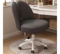 ZXQUEGF Ergonomic Swivel Chair with Wheels, Adjustable Height Makeup Stool, Comfortable Back Support, Beauty Chair for Dressing Table & Home Salon
