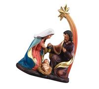 ZXQUEGF European Classical Character Resin Ornaments The Christmas Decorations Home Decor Christmas Sto Religious Decoration Desk Jesus Ornaments Church Adornment Festival