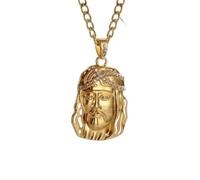 ZXQUEGF Exquisite The Savior Jesus Necklace Men Women Prayer Lucky Amulet Jewelry