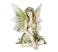 ZXQUEGF Fairies Figures Decoration, Garden Girl Flower Fee Creative Equipment Home Garden Decoration Crafts Resin Statue,B