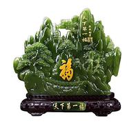 ZXQUEGF Feng Shui Ornaments Figurine Luck Beautiful Landscape Series Statue Sculpture Ornament Home Office Decoration, Gifts That Attract Wealth and Good Luck,A