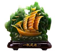 ZXQUEGF Feng Shui Ornaments Figurine Luck Beautiful Landscape Series Statue Sculpture Ornament Home Office Decoration, Gifts That Attract Wealth and Good Luck,D