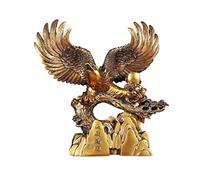 ZXQUEGF Feng Shui Statue Eagle Sculpture Study Office Front Desk Decoration High-end Gifts Resin Handicraft Ornaments Zen Decor