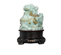 ZXQUEGF Feng Shui Statue Mythical Wild Animal Ornaments,Fengshui Statue for Wealth and Luck,Luck Symbol Sculpture,Home Decoration Zen Decor (Color : A, Size : L)