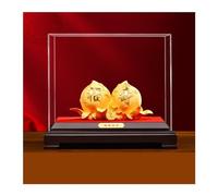 ZXQUEGF Feng Shui Statue Peach Ornaments,Fengshui Statue for Wealth and Luck,Luck Symbol Sculpture,Home Decoration Zen Decor (Color : A, Size : S)