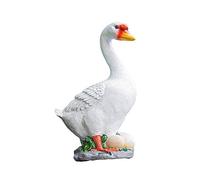 ZXQUEGF Figurine Ornaments Simulation Goose Statue Resin Crafts Animal Swan Arts Sculpture Outdoor Garden Courtyard Gardening Decoration