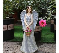 ZXQUEGF Flower Fairy Angel Figure Sculpture Decoration Garden Gardening Decoration-A_14*11 * 34CM