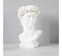 ZXQUEGF Greek Roman Style Statue Head Planter,Classic Indoor Outdoor Planter Statue Urn for Plants Resin Flower Pot Art Ornaments-d 18x28cm(7x11inch)