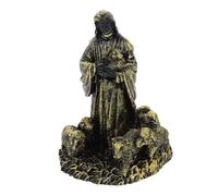 ZXQUEGF Jesus Shepherd Statue Spiritual Decor Shepherd Ornament Western Table Centerpieces Living Room Decor Aesthetic Church Decorations Desktop Shepherd Adornment Resin Sculpture Statue