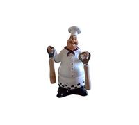 ZXQUEGF Kitchen Chef Ornament Ckker Desktop Figure Dining Room Table Decoration Vintage Jewellery Country House Kitchen Decoration Kitchen Figure Desktop Sculpture Made of Resin Cooking Figures