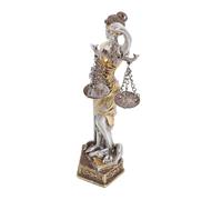 ZXQUEGF Lady Justice Statue Lady of Justice Figurine Justice Blind Statues Small Angel Sculpture Resin