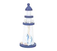 ZXQUEGF Lighthouse Sculpture Beach Decor for Home Wooden Lighthouse Decor Lighthouse Statue Wood Lighthouse Ornament Outdoor Lighthouse Sculptures Home Decor Dining Table Pine Wood Unique