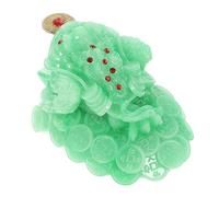 ZXQUEGF Lucky Golden Toad Ornament Money Toad Sculpture Wealth Frog Statue Feng Shui Toad Decor Toad Sculpture Resin Toad Statue Wealth Poverty Figure Coin Resin Animal