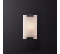 ZXQUEGF Marble Wall Lighting Fixture Square Wall Lamp Shade, Indoor Art Deco Wall Mount Light Living Room Sconces E27 Wall Lamps for Bedroom Bedside Living Room Hallway/D/46Cm(27Cm)