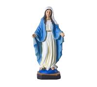 ZXQUEGF Mary The Blessed Mother of The Immaculate,Religiou Small Statuemade of Resin Full Color,Garden,Outdoor,Indoor Decorative,A