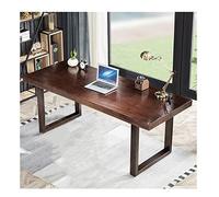 ZXQUEGF Office Desk Home Office Solid Wood Computer Desk, Natural Pine Wood Table with Adjustable Footrest, Use in Study, Office (5cm 160x70x75cm)