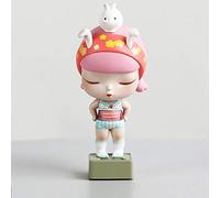 ZXQUEGF Ornament Sculpture Statue Desktop Pvc Fairy Tale Girl Art Small Decoration Birthday Gift Creative Character-4 * 9Cm