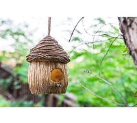 ZXQUEGF Ornaments Statues Sculptures Outdoor Courtyard Resin Creative Simulation House Bird Nest Villa Garden Balcony Gardening Landscape Decoration Pendant -Length Width Height 17