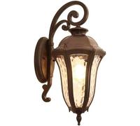 ZXQUEGF Outdoor Waterproof Wall Lamp Retro Garden Wall Lantern Glass Shade Large Lighting Fixture Industrial Aluminum Wall for Porch Courtyard Garden Villa Decoration Hopeful, Medium 20inch(Medium