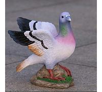 ZXQUEGF Pastoral Simulation Animal Resin Pigeon Sculpture Outdoor Landscape Figurines Crafts Courtyard Park Balcony Decoration Garden Ornaments (Style 1)