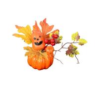 ZXQUEGF Pumpkin Statue Decorative Tabletop Ornament Crafts Figurine for Bedroom Living Room Table Centerpieces Fireplace, Style D