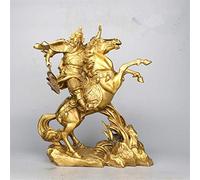 ZXQUEGF Pure Copper Guan Gong Wushen Feng Shui Buddha Statue Home Decoration Crafts Sculpture-A_16*5.5 * 19CM