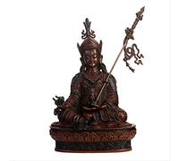 ZXQUEGF Pure Copper Guru Padmasambhava Statue Ornaments Tibetan Buddhism Padmasambhava Tantra enshrinement Crafts Ornaments