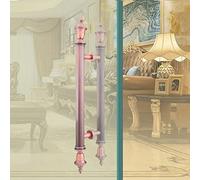 ZXQUEGF Push Barn Bar Pull All Types, Sliding Bath Shower, Double-Sided Handle for Glass Door/Wooden Door/Shed Door/Barn Door (Color : Black (Re