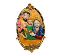 ZXQUEGF Religious Figure Statue Catholic Jesus Mother Mary Handpainted Catholic Wall Decor for Wall Cabinet Bedroom Table, Style A