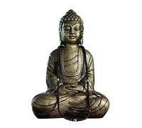 ZXQUEGF Resin Buddha Sakyamuni Statue Home Decorations Town House Evil Spirits antique ornament 25×12×36cm
