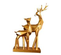 ZXQUEGF Resin Deer s Elk Statue Resin Ornaments Desktop Standing Art Indoor Reindeer Decorations