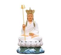 ZXQUEGF Resin Dizang Bodhisattva Statue Handmade Town House Evil Spirits Craft Ornament Buddha Decorations Crafts