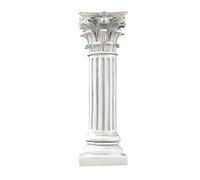 ZXQUEGF Roman Column Plinth, Nordic Style Pedestal Corinthian Pillar Statue Decoration Home Desktop Replica (Color : A, Size: 10.5x10.5x30.5cm)