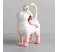 ZXQUEGF Sculpture Statue Decorative Collectibles White Night Fairy Tale Art Decoration Newlyweds Give Girls Day Gift Creative Light-Length Width Height 19Cm