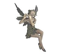 ZXQUEGF Sculptures Flower Fairy Statue Sitting Art Sculpture Doll Ornament Angel Resin Craft Beautify Home Decoration Garden Statues Outdoor (Color : As shown)