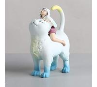 ZXQUEGF Sculptures For Home Statues And Figurines White Night Fairy Tale Art Decoration Newlyweds Give Girls Day Gift Creative Light-Length Width Height 19Cm