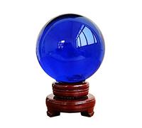 ZXQUEGF sphere Fine Artificial Blue Crystal Ornaments Office Living Room Study Desktop Porch Home Decoration Fortune Telling Witchcraft Gazing