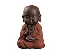 ZXQUEGF Statue Buddha Statue Outdoor Buddhism Interior Deco Miniature Garden Statues Ornament Decoration Buddhist Monk Small Figures Decorative Accessories for The Home,B