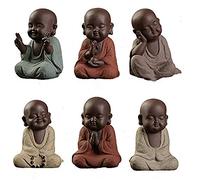 ZXQUEGF Statue Buddha Statue Outdoor Buddhism Interior Deco Miniature Garden Statues Ornament Decoration Buddhist Monk Small Figures Decorative Accessories for The Home,All