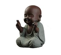 ZXQUEGF Statue Buddha Statue Outdoor Buddhism Interior Deco Miniature Garden Statues Ornament Decoration Buddhist Monk Small Figures Decorative Accessories for The Home,A