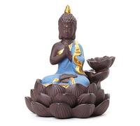 ZXQUEGF Statue Ceramic Sakyamuni Buddha Statuettes Creative Handmade Vintage Decor Ornament Home Accessories Art Decoration Fengshui Ornaments Color In Meditation)