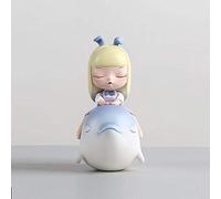 ZXQUEGF Statue Ornaments Sculptures Pvc Artwork Creative White Night Fairy Tale Wedding Decoration Gift-Length Wide High 8.3Cm
