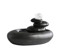 ZXQUEGF Tabletop Fountains Desktop Fountain Indoor Small Leisure Waterfall Fountain Living Room Decoration Ceramic Tabletop Fountain Indoor Tabletop Water Fountain