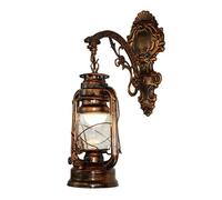 ZXQUEGF V-intage LED Wall Barn Lantern Retro Kerosene Wall Light European Antique,wall lamp