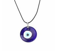 ZXQUEGF Vintage Turkish Evil Eye Pendant Choker Necklace Lucky Blue Evil Eyes Clavicle Chain Necklace Party Jewelry For Women Girls Gift