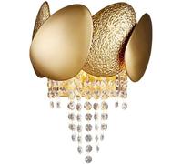 ZXQUEGF Wall Sconces, Crystal Wall Light Fixtures Indoor Luxury Wall Lamp,K9 Crystal Drops Wall Lamp,Elegant Wall Lighting for Bedroom Bathroom Hallway Living Room Mirror Bedside Lamp