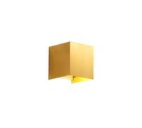 ZXQUEGF Wall Sconces Square Wall Lamp Copper Wall Lamp Minimalist Hanging Lamp Living Room Indoor Bedside Lamp Nordic Lamps for Living Room (Brass Small)