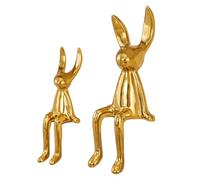 ZXQUEGF Whimsical Ceramic Bunny for Coffee Table Decor, Small and Big