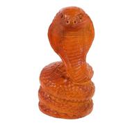 ZXQUEGF Year of The Snake Wood Carving Ornaments Feng Shui Decor Chinese Snake Figure Realistic Snake 2025 Year of The Snake Statue Snake Figurine Fake Snake Wooden Light Brown