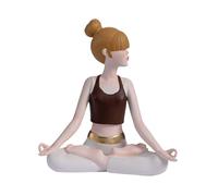 ZXQUEGF Yoga Girl Statue Ornament Craft Sport Women Female Figurine for Tabletop Hotel Birthday Gift Cafe Bedroom, Style A